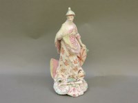 Lot 282 - An 18th century Derby porcelain figure of Brittania