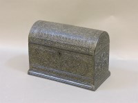 Lot 311 - A 19th century carved Anglo Indian stationery box