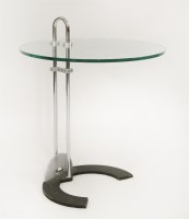 Lot 531 - A glass side table