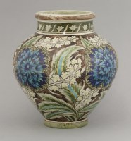 Lot 113 - A Maw & Co. Persian design pottery vase