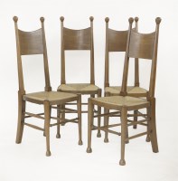 Lot 116 - A set of four William Birch oak single chairs