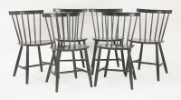 Lot 562 - A set of six Danish J46 dining chairs