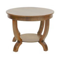 Lot 236 - An Art Deco walnut and beechwood coffee table