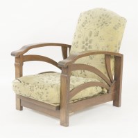 Lot 247 - An Art Deco oak armchair