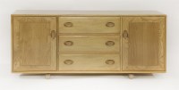 Lot 553 - An Ercol ash low sideboard