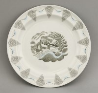 Lot 130 - A Wedgwood 'Travel' series plate