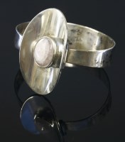 Lot 16 - A sterling silver Danish modernist bangle