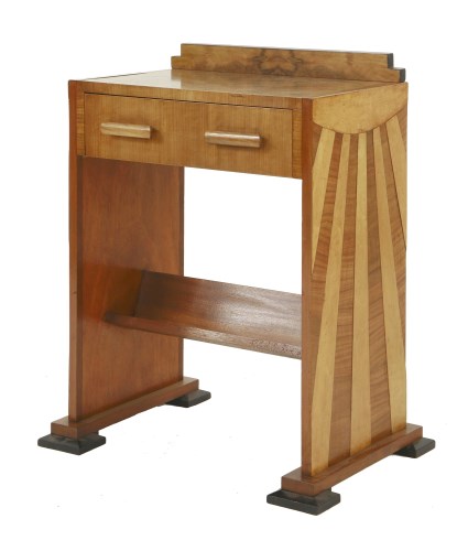 Lot 192 - An Art Deco walnut book table