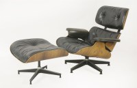 Lot 570 - An Eames 670 lounge chair and a 671 ottoman