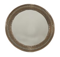 Lot 106 - A copper and silvered convex mirror
