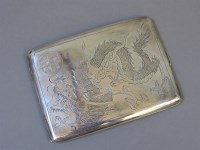 Lot 146 - A Chinese silver cigarette case