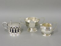 Lot 197 - A Henry Williamson & Co silver mustard pot