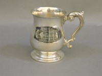 Lot 203 - A modern silver tankard