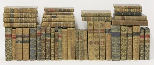 Lot 125 - FINE BINDING:
Forty-three volumes.  Full and half leather  (43)
