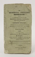 Lot 158 - THE DOMESTIC POULTRY INSTRUCTOR:
To which is added:
Instructions in the Management of Bees