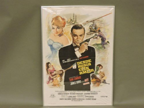 Lot 659 - A Spanish James Bond Desde Rusia Con Amor (From Russia with Love) poster 1974