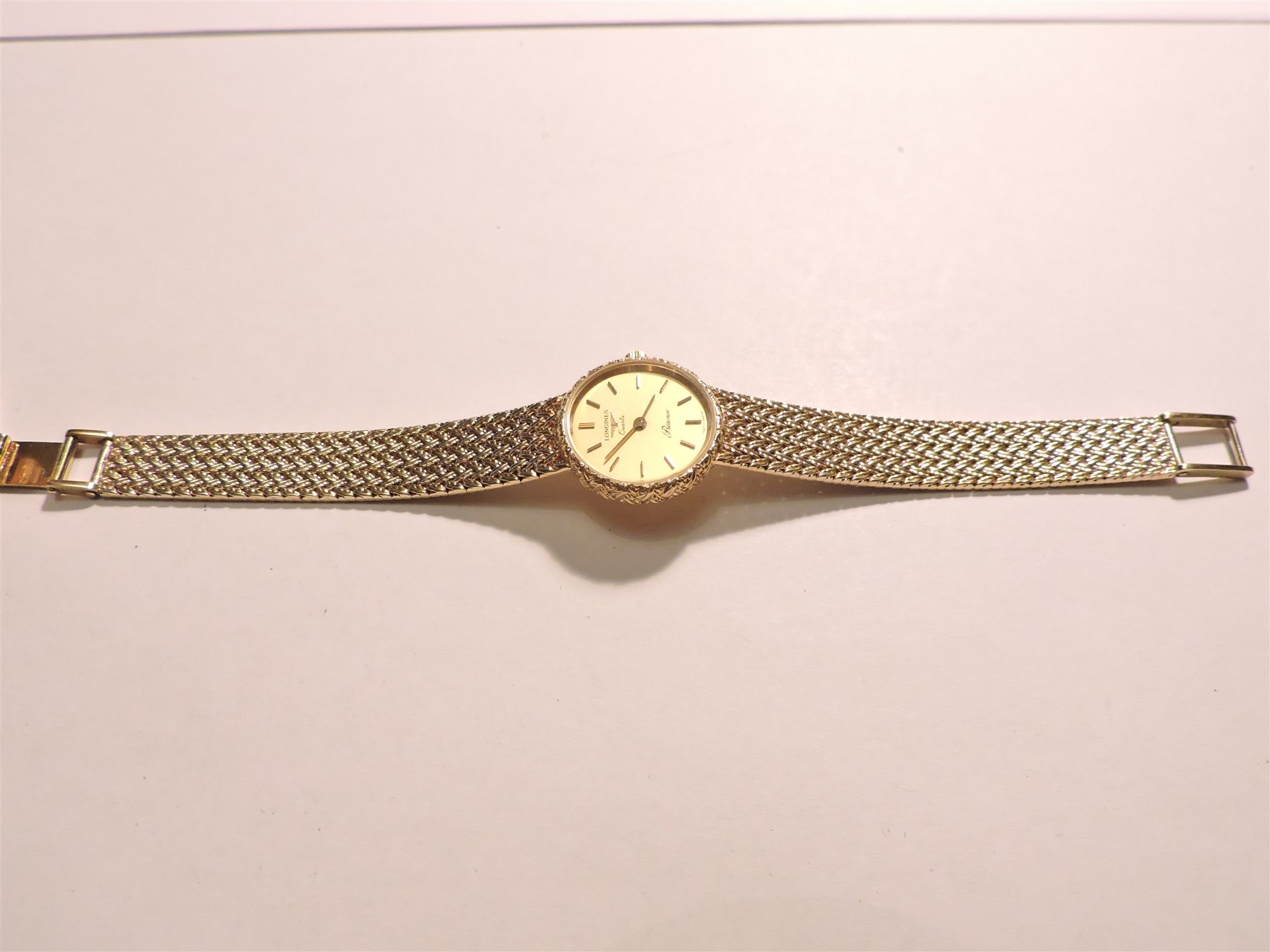 Longines presence 9ct gold quartz new arrivals