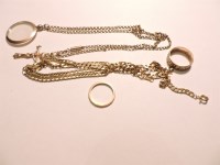 Lot 40 - A 9ct gold filed curb chain