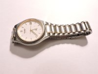 Lot 84 - A gentleman's Emporio Armani stainless steel quartz bracelet watch