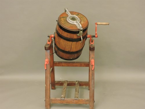 Lot 805 - A Victorian butter churn