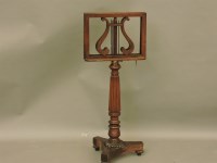 Lot 741 - A Regency mahogany double music stand