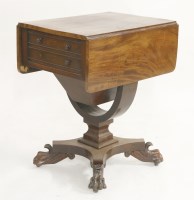 Lot 1628 - An early Victorian mahogany work table