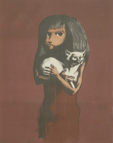 Lot 306 - Michael Ayrton (1921-1975)
'CHILD WITH CAT'
Lithograph