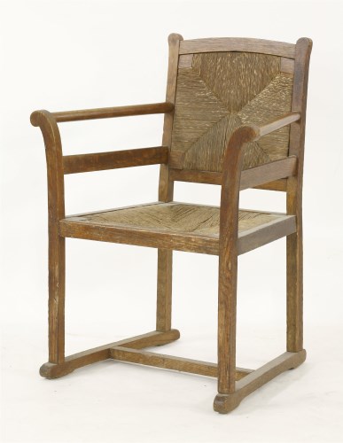 Lot 44 - An Arts & Crafts oak armchair