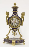 Lot 419 - A French gilt bronze mantel clock