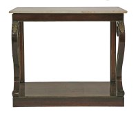 Lot 1346 - A Regency Irish rosewood and gilt metal mounted console table