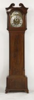 Lot 1241 - A George III mahogany cased longcase clock