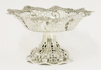 Lot 138 - A late Victorian silver fruit dish