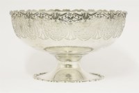 Lot 164 - A silver pedestal bowl