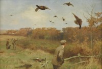 Lot 376 - Thomas Blinks (1860-1912) PHEASANT SHOOTING; PARTRIDGE SHOOTING A pair