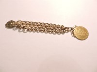 Lot 71 - A 9ct gold curb chain bracelet