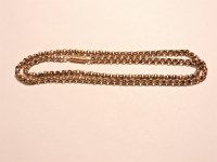 Lot 56 - An Edwardian gold belcher chain