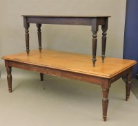 Lot 604 - A Victorian pine and walnut table