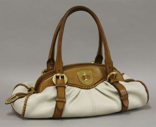Lot 192 - An Alexander McQueen '1962' two-tone leather bag