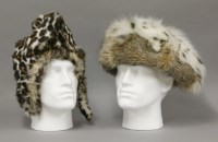 Lot 128 - A lynx fur hat retailed by Harrods