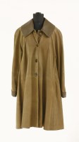 Lot 130 - A Bella Pella camel coloured suede mid-length coat