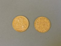 Lot 102 - Two Victorian gold sovereigns
