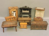 Lot 6 - Seven miniature apprentice or doll's house furniture