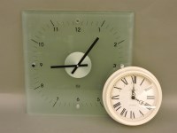 Lot 17 - A modern glass wall clock
