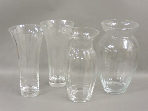 Lot 61 - Four large modern glass vases