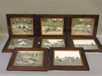 Lot 101 - Eight 1920s framed big game hunting photographs