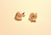 Lot 237 - A pair of white gold cultured freshwater coin pearl and diamond spray clip on earrings