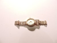 Lot 316 - A ladies 9ct gold Rotary bracelet watch