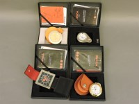 Lot 366 - Four Swiza travel alarm clocks