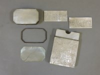 Lot 393 - A 19th century Chinese mother of pearl card case