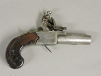 Lot 410 - A flintlock pocket pistol